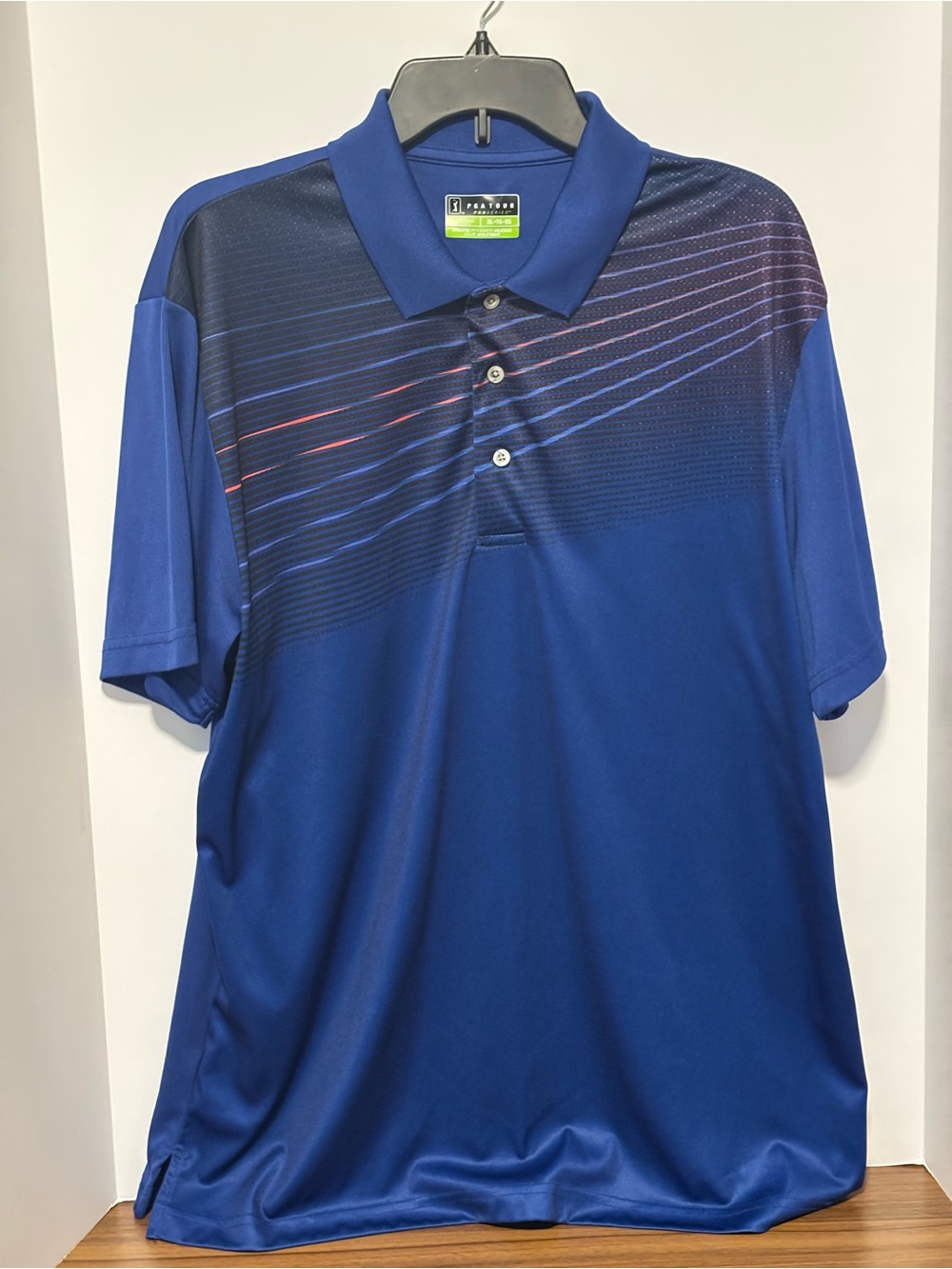 PGA tour men’s Performance Polo Shirt - Blue